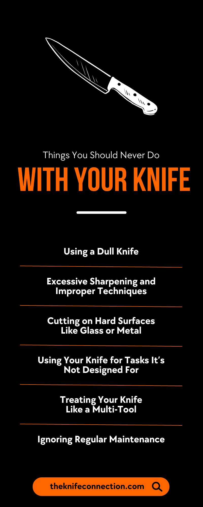 Things You Should Never Do With Your Knife