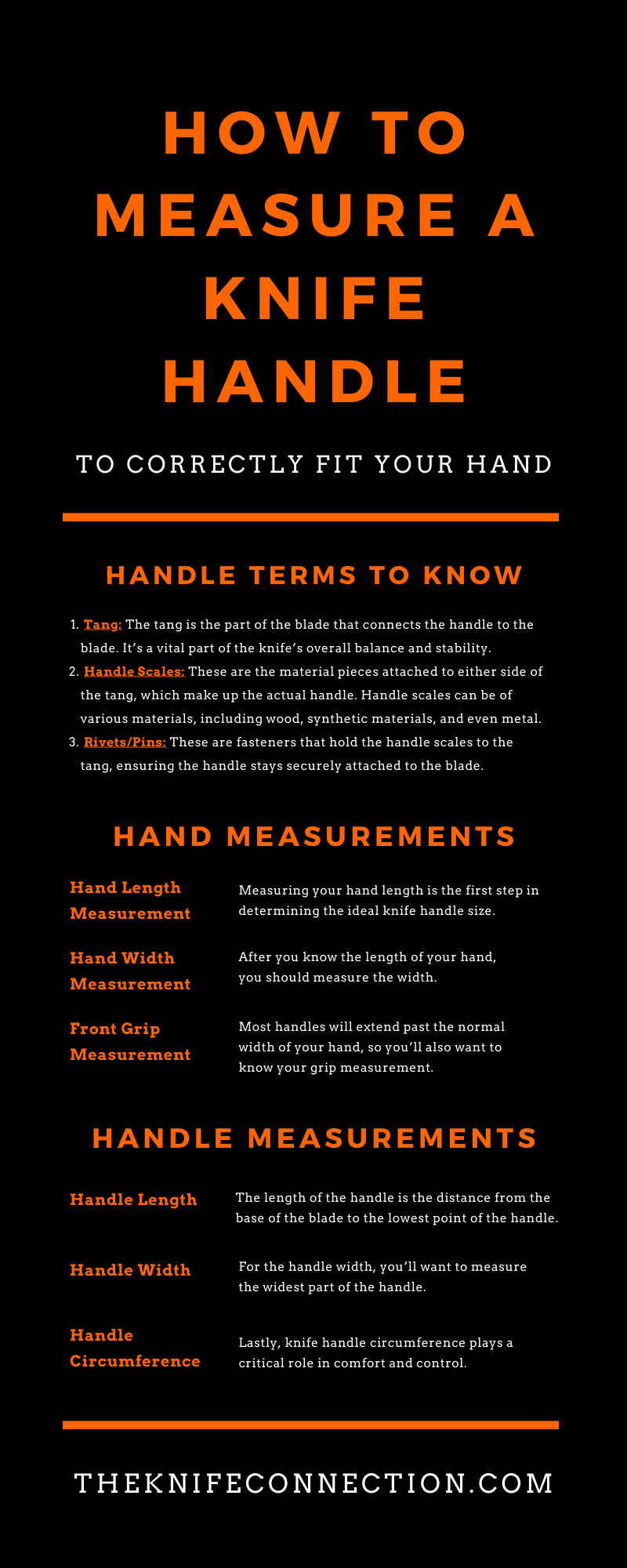 How To Measure a Knife Handle To Correctly Fit Your Hand
