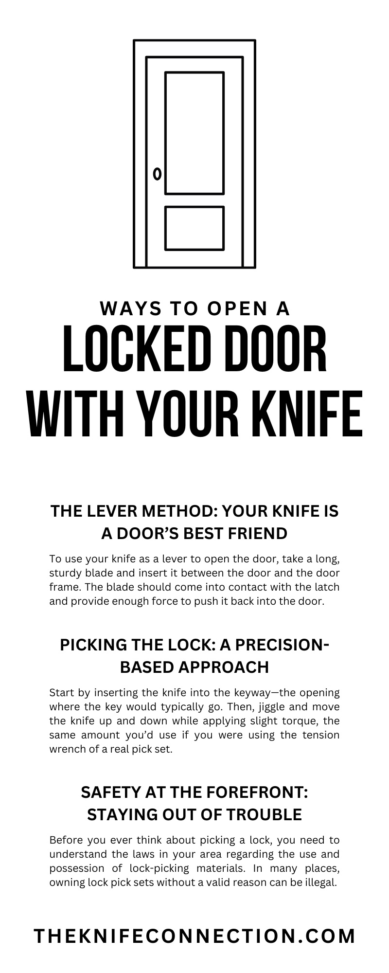 Ways To Open a Locked Door With Your Knife